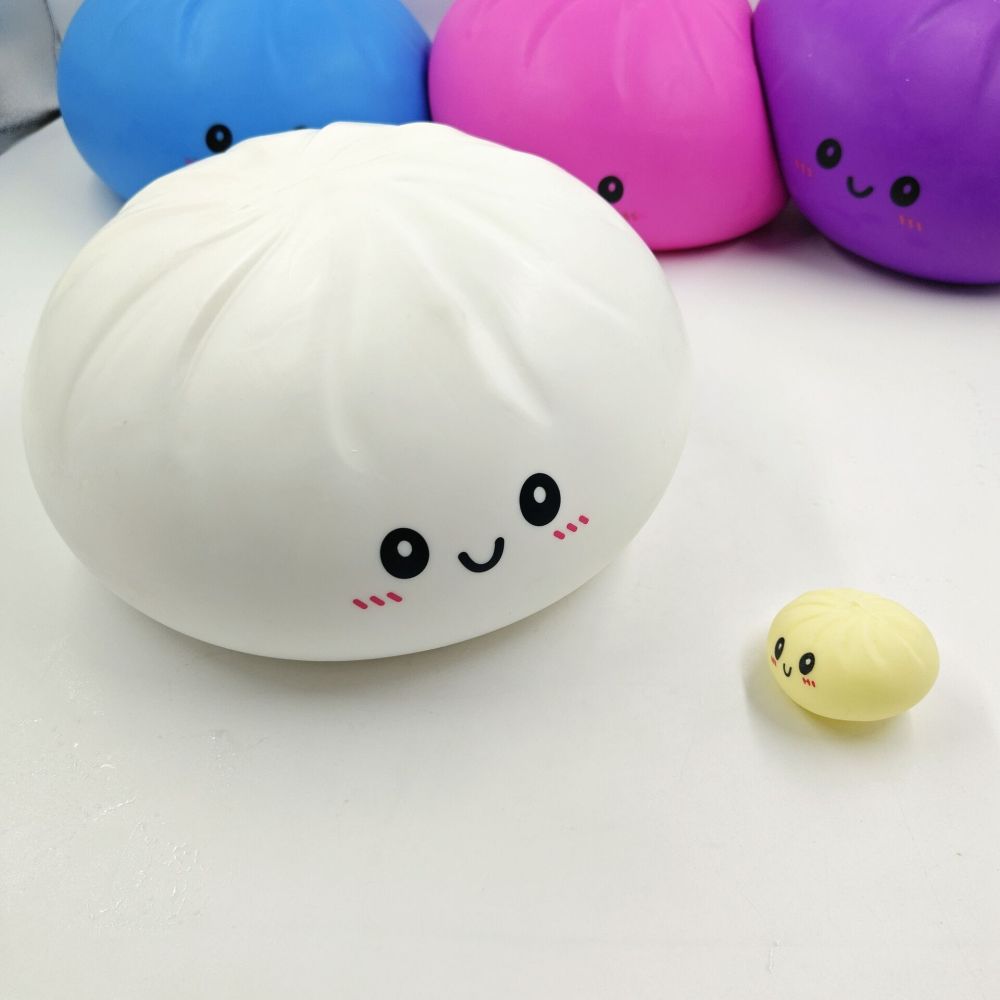 8 Pack YIPAI China Warehouse Jumbo Soft Sensory Giant 25cm Dumpling Squishy Steamed Bun Stress Relief Fidget Toy with Mystery Blind Box for Kids