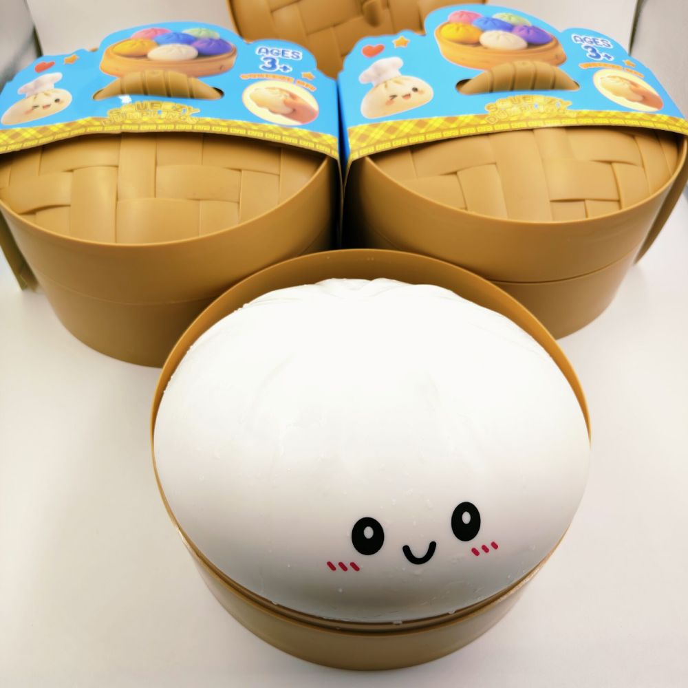 8 Pack YIPAI China Warehouse Jumbo Soft Sensory Giant 25cm Dumpling Squishy Steamed Bun Stress Relief Fidget Toy with Mystery Blind Box for Kids