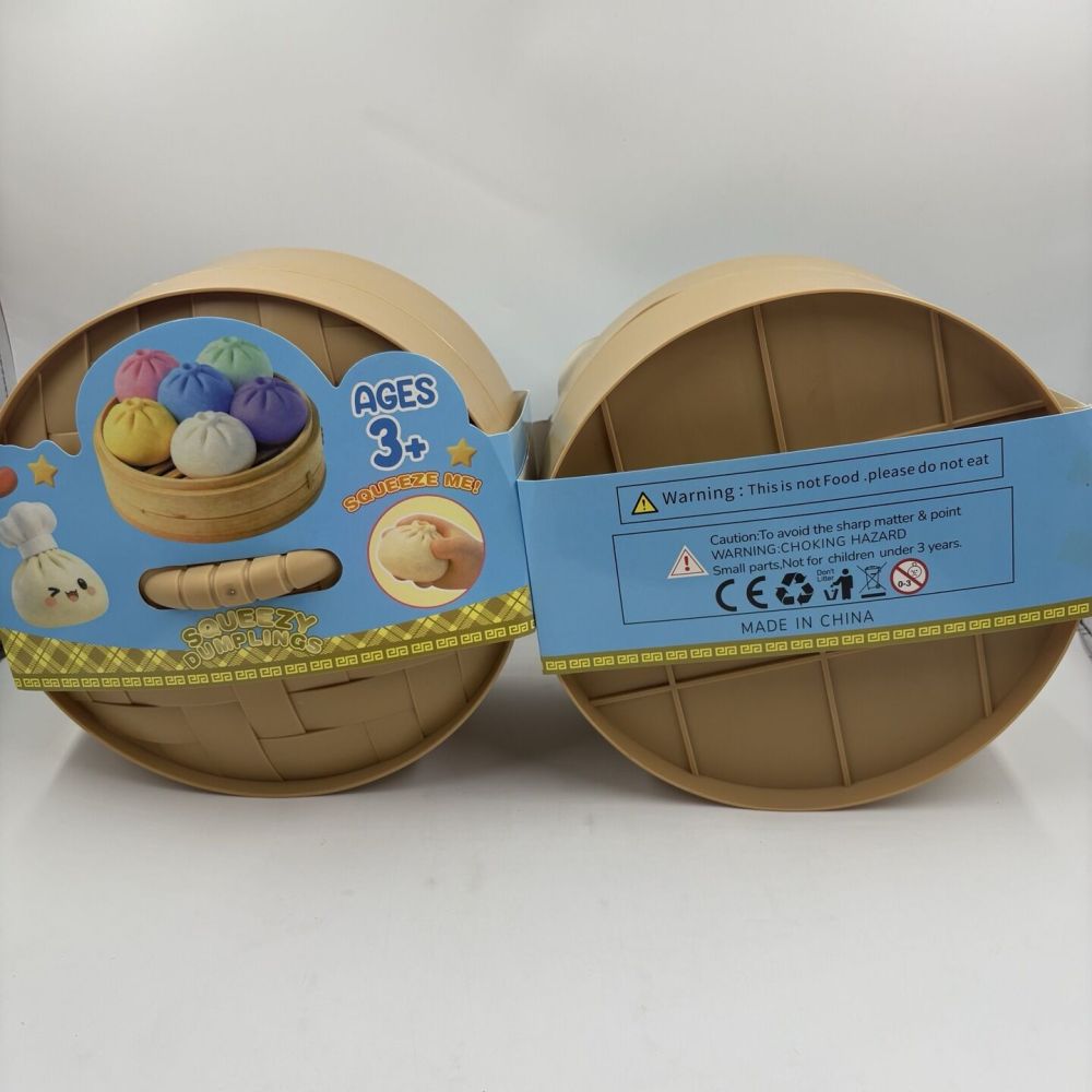 8 Pack YIPAI China Warehouse Jumbo Soft Sensory Giant 25cm Dumpling Squishy Steamed Bun Stress Relief Fidget Toy with Mystery Blind Box for Kids