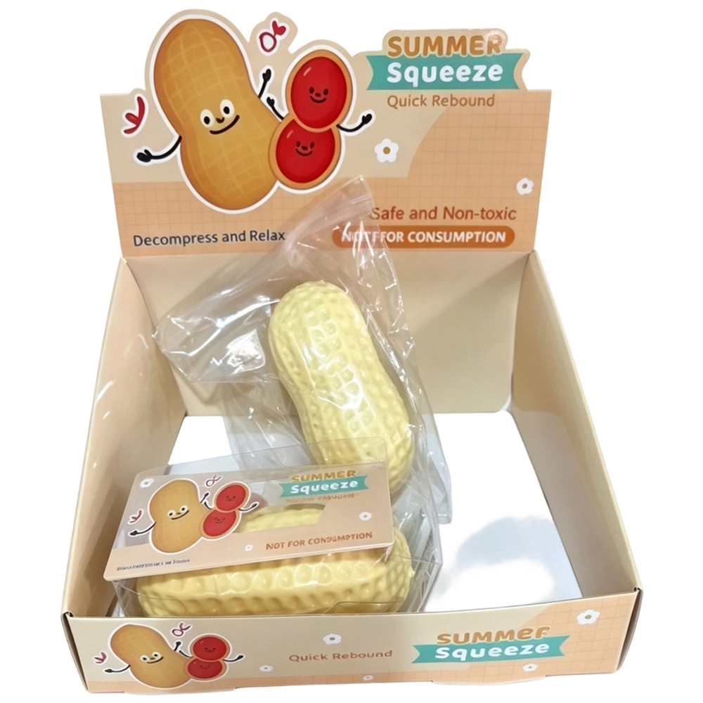 72 Pack YIPAI China Warehouse Crunchy Peanut Block‑Filled Crinkle Sound Squishy ASMR Stress Relief Fidget Toys for Kids