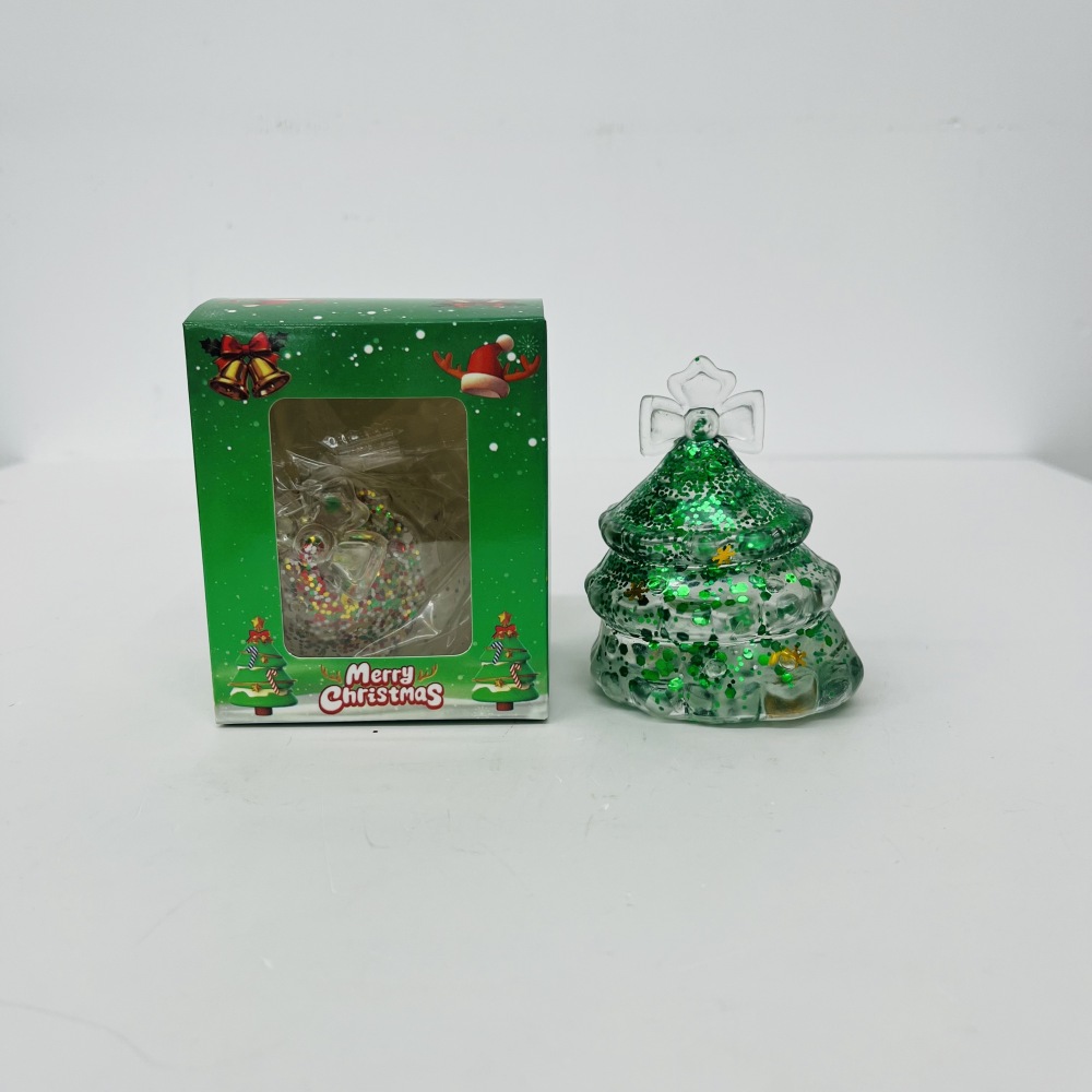 72 Pack YIPAI China Warehouse Maltose Slow‑Rising Glitter Christmas Tree Squishy Stress Relief Fidget Toys for Kids