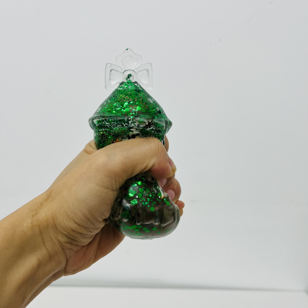72 Pack YIPAI China Warehouse Maltose Slow‑Rising Glitter Christmas Tree Squishy Stress Relief Fidget Toys for Kids