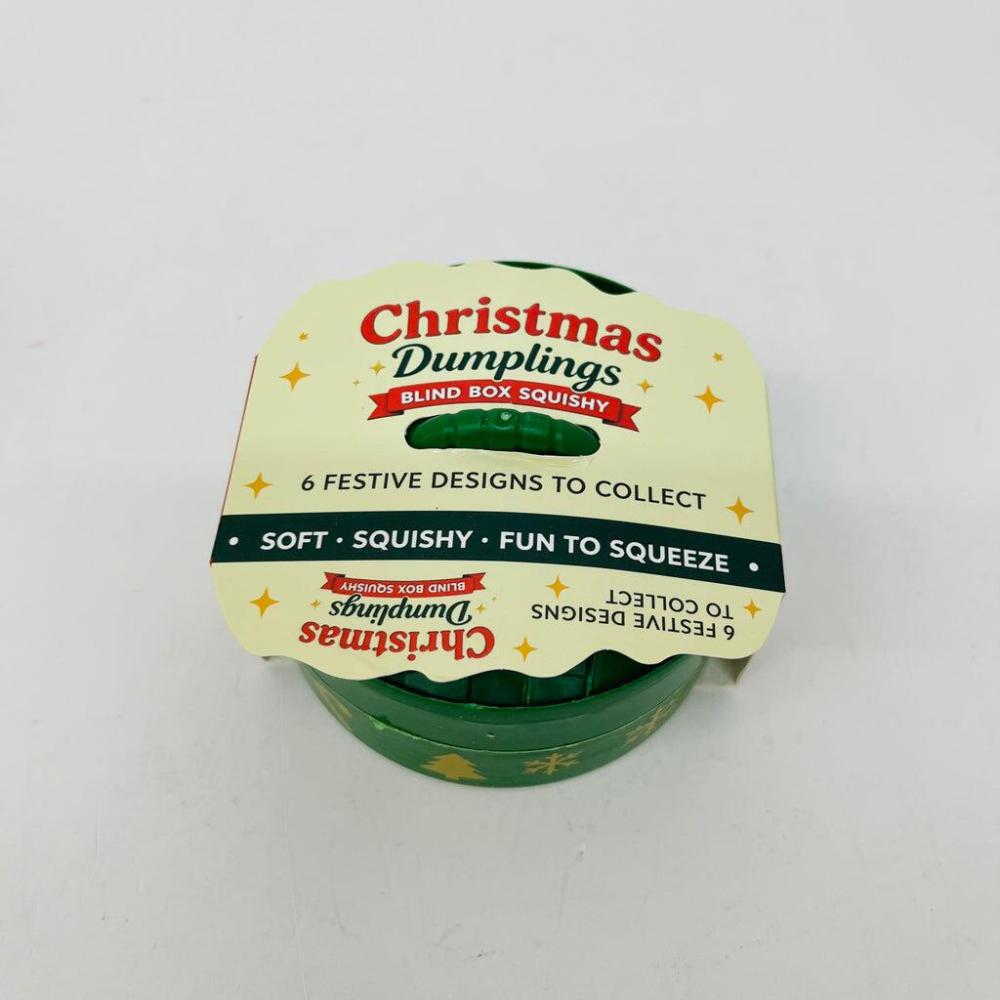 72 Pack YIPAI China Warehouse Glitter TPR Moldable Xmas Squeeze Christmas Dumpling Squishy Stress Relief Fidget Toy for Kids