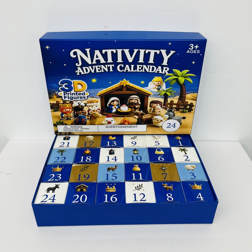 25 Pack YIPAI China Warehouse Christmas Nativity Scene Advent Calendar 24‑Day Countdown Surprise Blind Box Toys for Kids