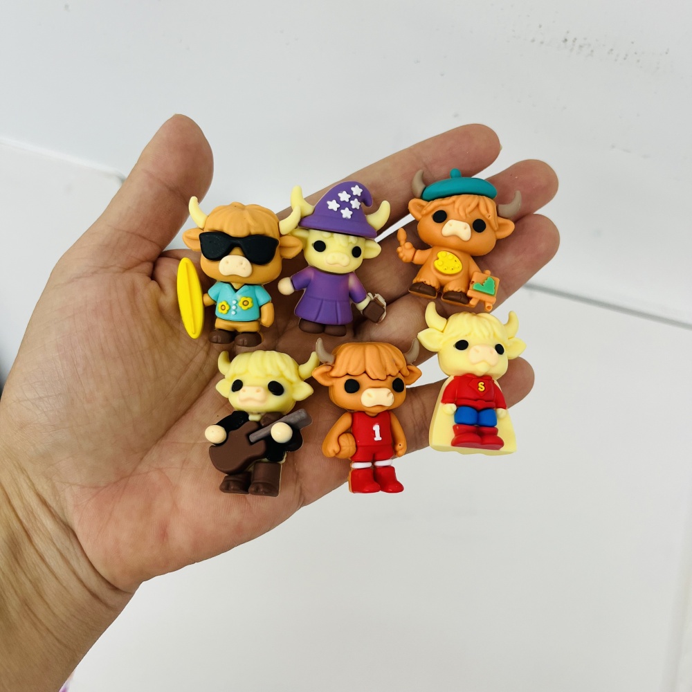 25 Pack YIPAI China Warehouse 2026 Highland Cow Christmas Advent Calendar 24‑Day Countdown Surprise Blind Box Gift Set for Kids