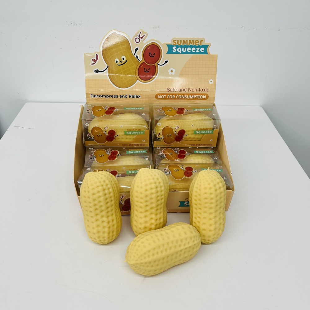72 Pack YIPAI USA Warehouse Crunchy Peanut Block‑Filled Crinkle Sound Squishy ASMR Stress Relief Fidget Toys for Kids