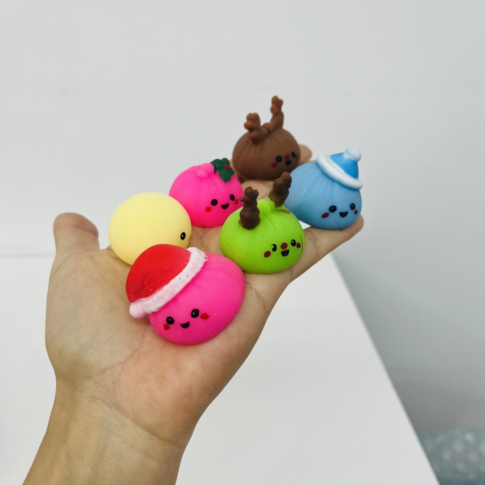 25 Pack YIPAI China Warehouse 2026 Christmas Squishy Dumpling Toy Cute Soft Advent Calendar 24 Days Mystery Blind Box Fidget Sensory Squeeze Stress Relief Holiday Surprise Gift for Kids