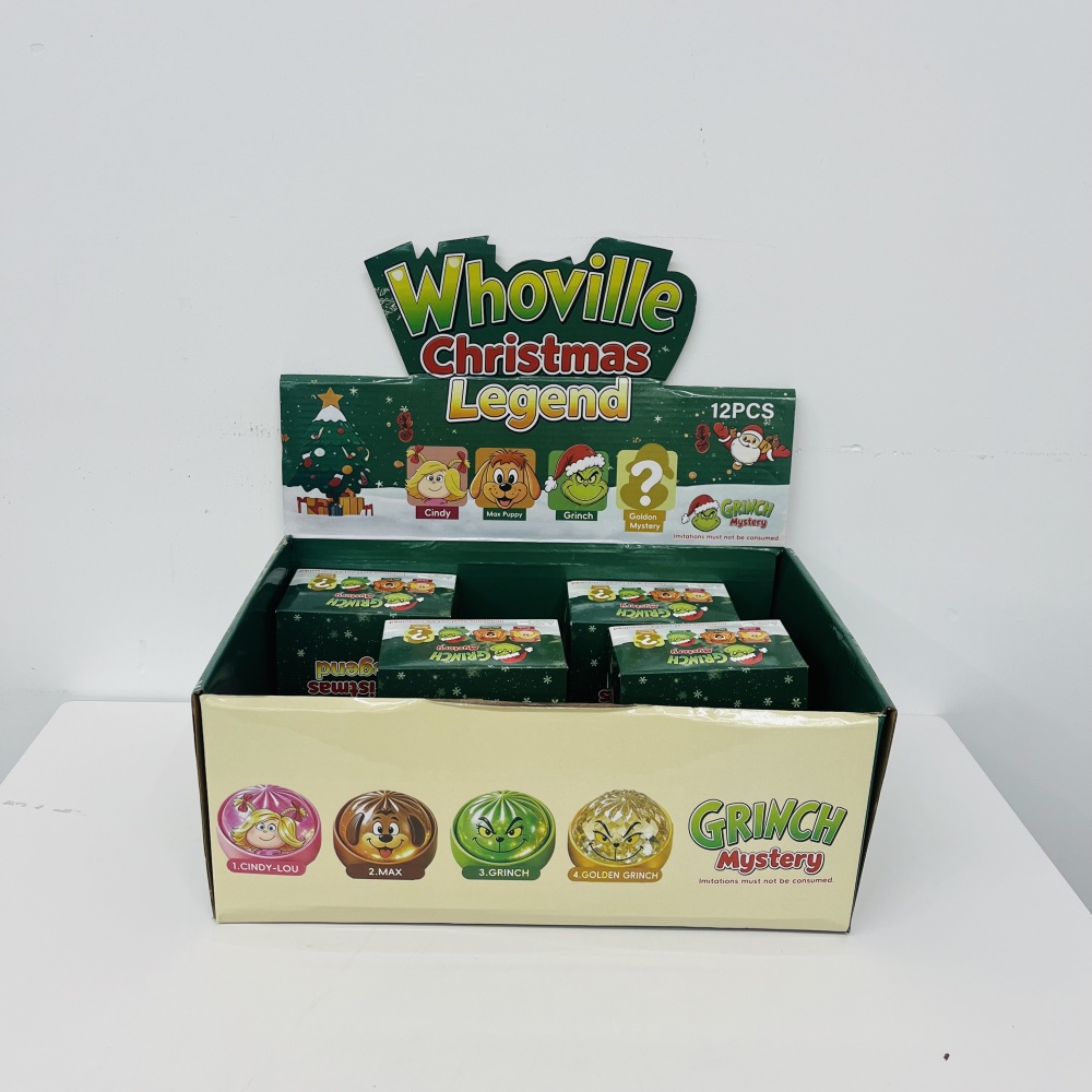 72 Pack YIPAI China Warehouse Whoville Christmas Legend Squishy Blind Box Assorted Soft Holiday Character ASMR Squeeze Fidget Toy for Kids