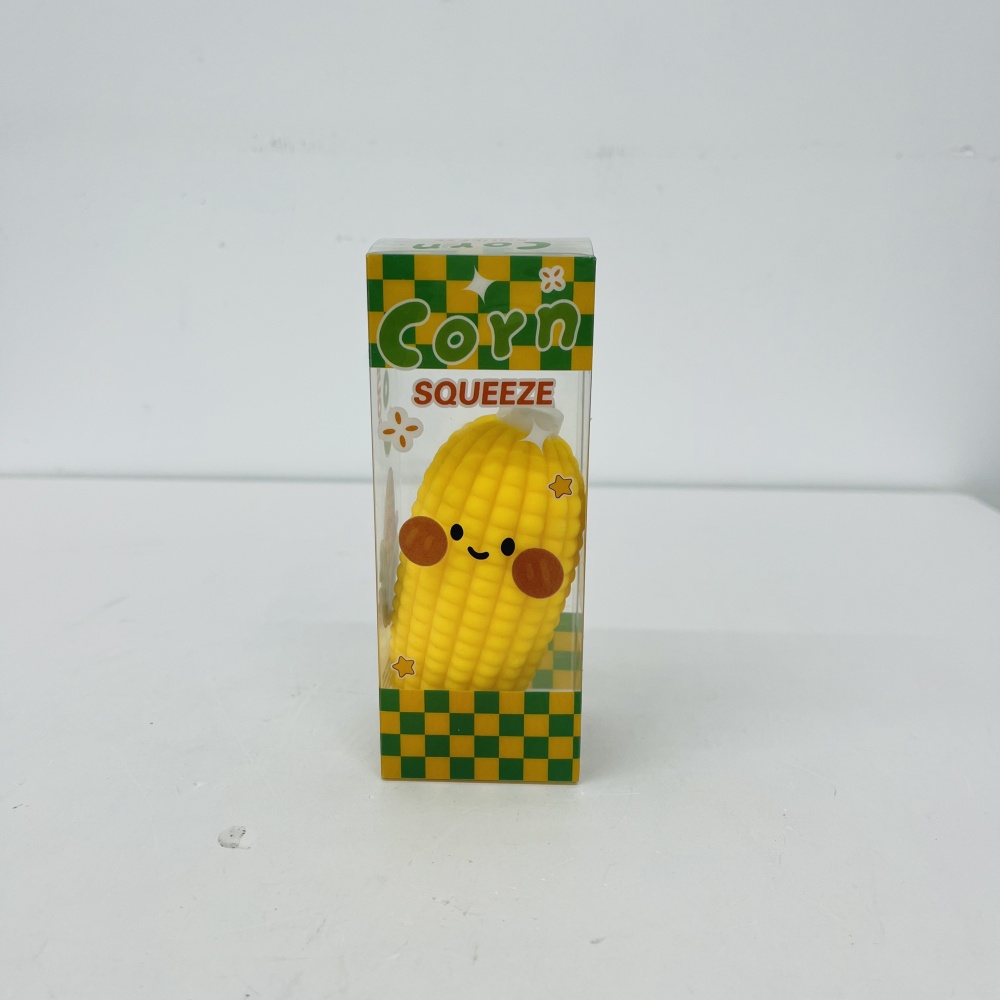72 Pack YIPAI China Warehouse Crunchy Corn Squishy Squeeze Toy ASMR Crunch Sound Pellet Filled Simulated Corn Fidget Toy Stress Relief Sensory Novelty Toy for Kids