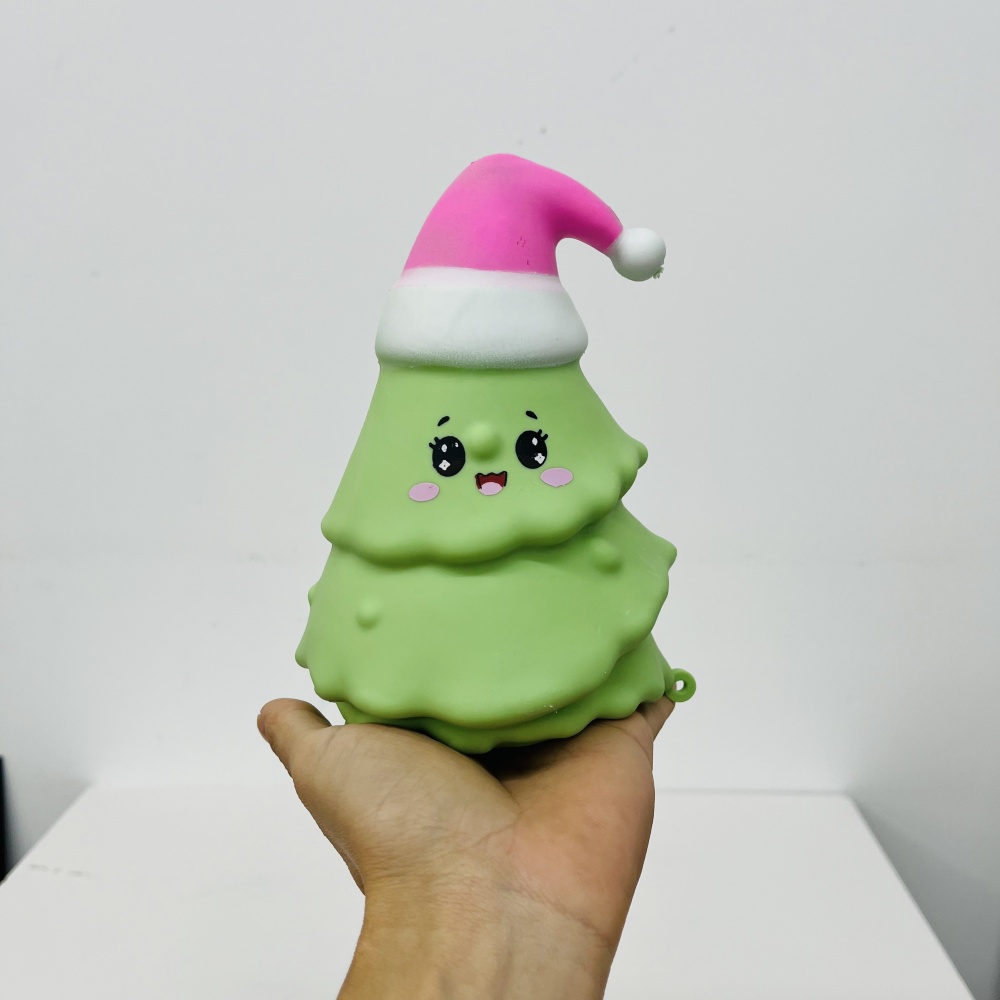 24 Pack YIPAI China Warehouse 16cm Jumbo Christmas Tree Squishy Toy Large Sensory Squeeze Fidget Toy Stress Relief Xmas Decor Gift for Kids