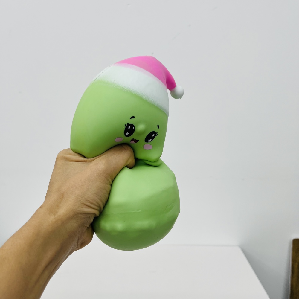 24 Pack YIPAI China Warehouse 16cm Jumbo Christmas Tree Squishy Toy Large Sensory Squeeze Fidget Toy Stress Relief Xmas Decor Gift for Kids
