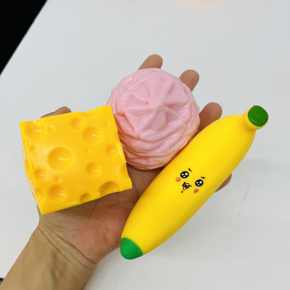 48 Pack YIPAI China Warehouse Crunchy Food‑Shaped Squishy Toy Set Realistic ASMR Squeeze Fidget Toy Stress Relief Sensory Play Gift for Kids