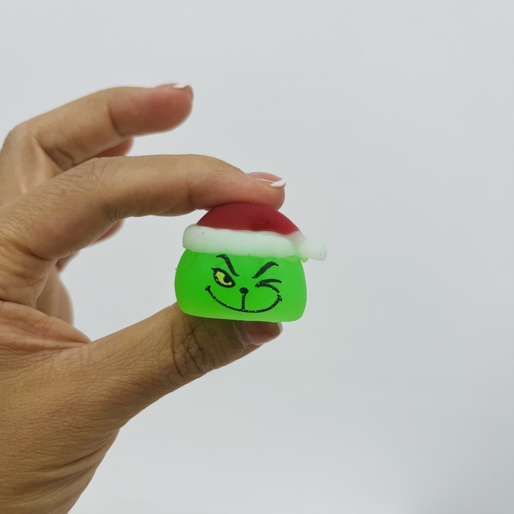 26 Pack YIPAI China Warehouse 24 Days Christmas Grinch Dumpling Squishy Advent Calendar Mini Bao Bun Squeeze Fidget Toy Set Soft TPR Stress Relief ASMR Sensory Surprise Blind Box Gift for Kids Adults Christmas Countdown