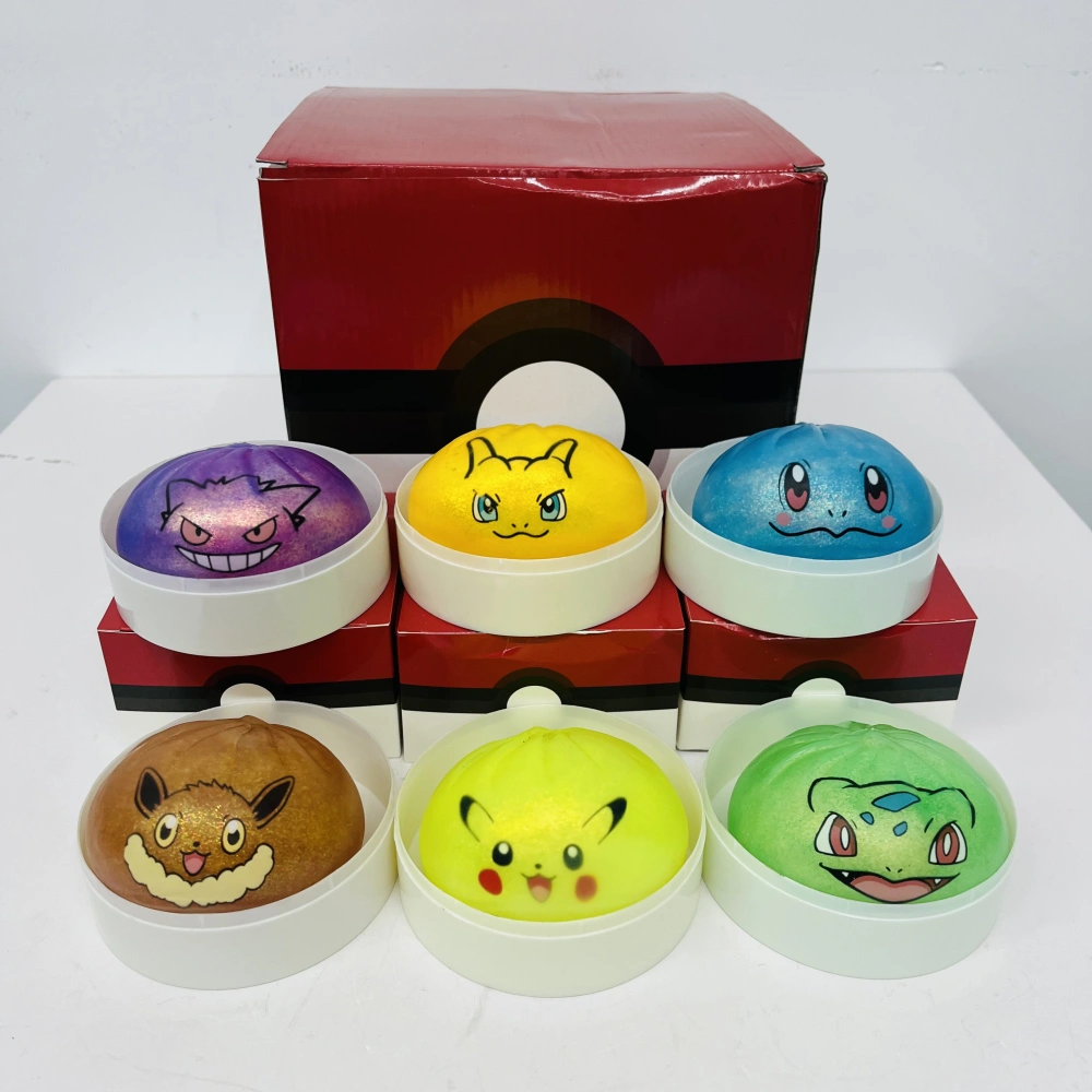 Warehouse Color Code 72 Pack YIPAI China Warehouse Mixed Color Pokemon Squishy Buns Blind ...