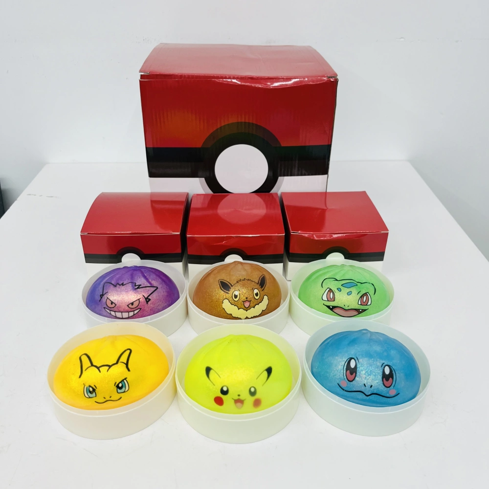 Warehouse Color Code 72 Pack YIPAI China Warehouse Mixed Color Pokemon Squishy Buns Blind ...