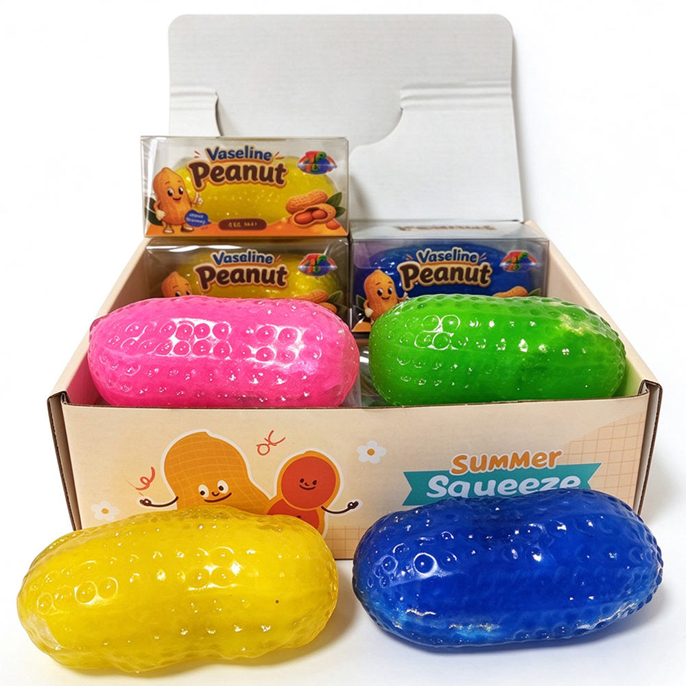 72 Pack YIPAI China Warehouse Slush Peanut Vaseline Squishy Fidget Toy Creamy Slush Texture ASMR Squeeze Sensory Toy Stress Relief Toy for Kids & Adults