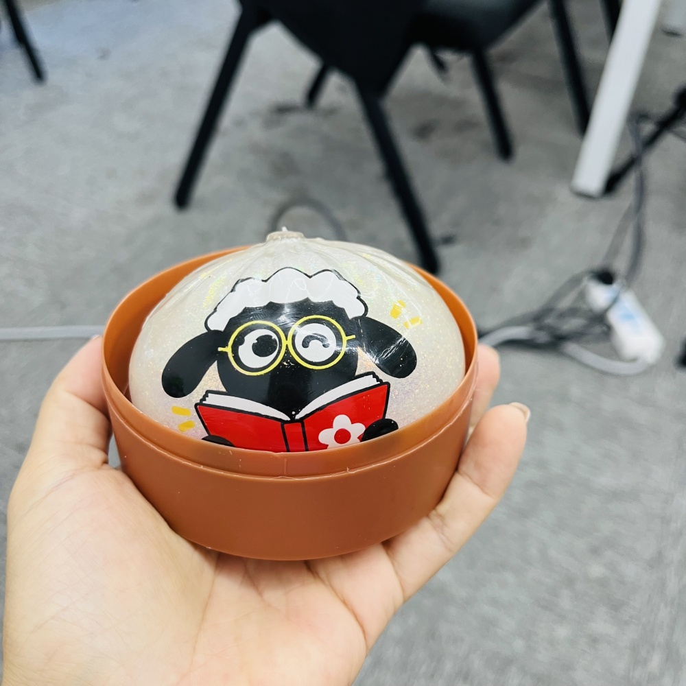 72 Pack YIPAI China Warehouse Shaun the Sheep Wish Bun Squishy Fidget Toy Soft TPR ASMR Squeeze Sensory Toy Stress Relief Toy for Kids & Adults