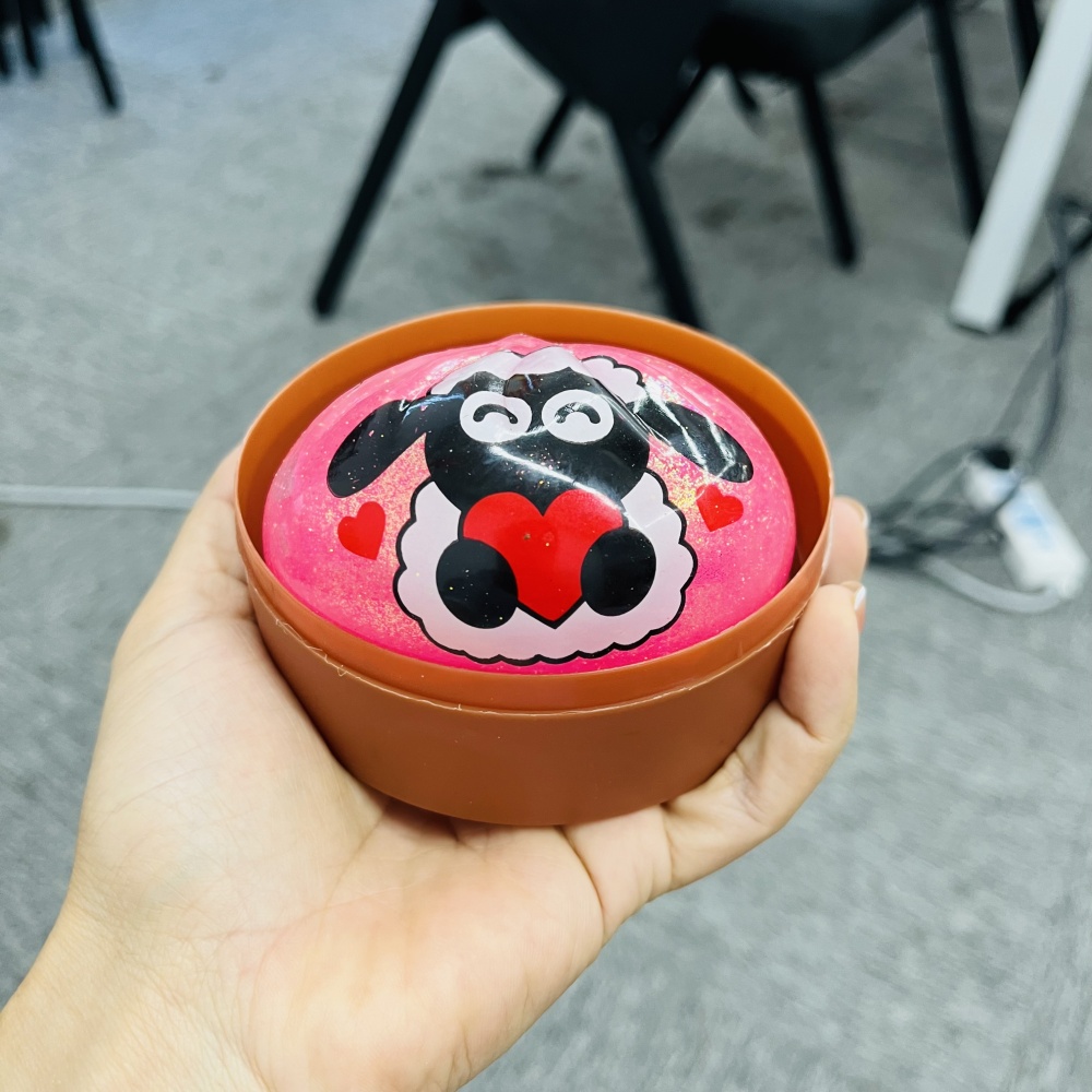 72 Pack YIPAI China Warehouse Shaun the Sheep Wish Bun Squishy Fidget Toy Soft TPR ASMR Squeeze Sensory Toy Stress Relief Toy for Kids & Adults