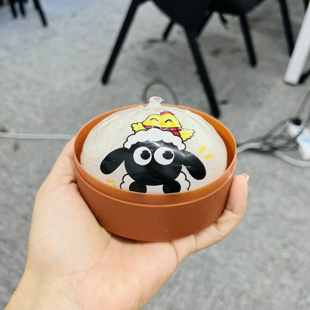 72 Pack YIPAI China Warehouse Shaun the Sheep Wish Bun Squishy Fidget Toy Soft TPR ASMR Squeeze Sensory Toy Stress Relief Toy for Kids & Adults