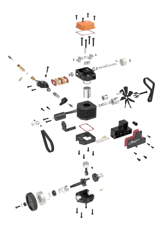 TOYAN 4 Stroke Methanol Engine Model DIY FS-S100AC Engine Enginediy Kit For 1:10 1:12 1:14 Model Car Ship RC Airplane