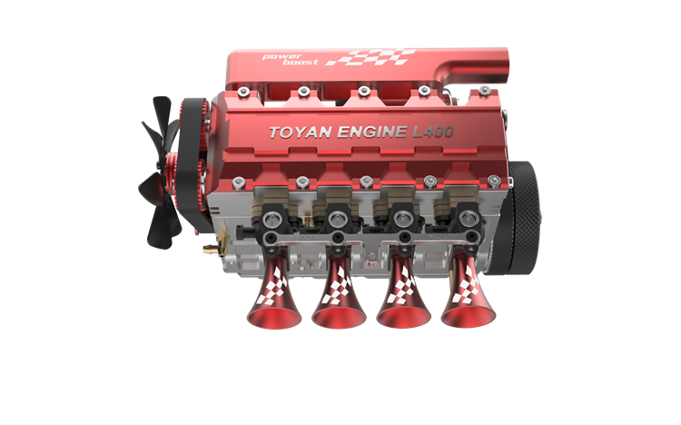 TOYAN FS-L400  DIY KIT 14cc Inline 4 Cylinder Four-stroke Water-cooled Nitro Engine Model for 1:8 1:10 RC Car Ship Airplane