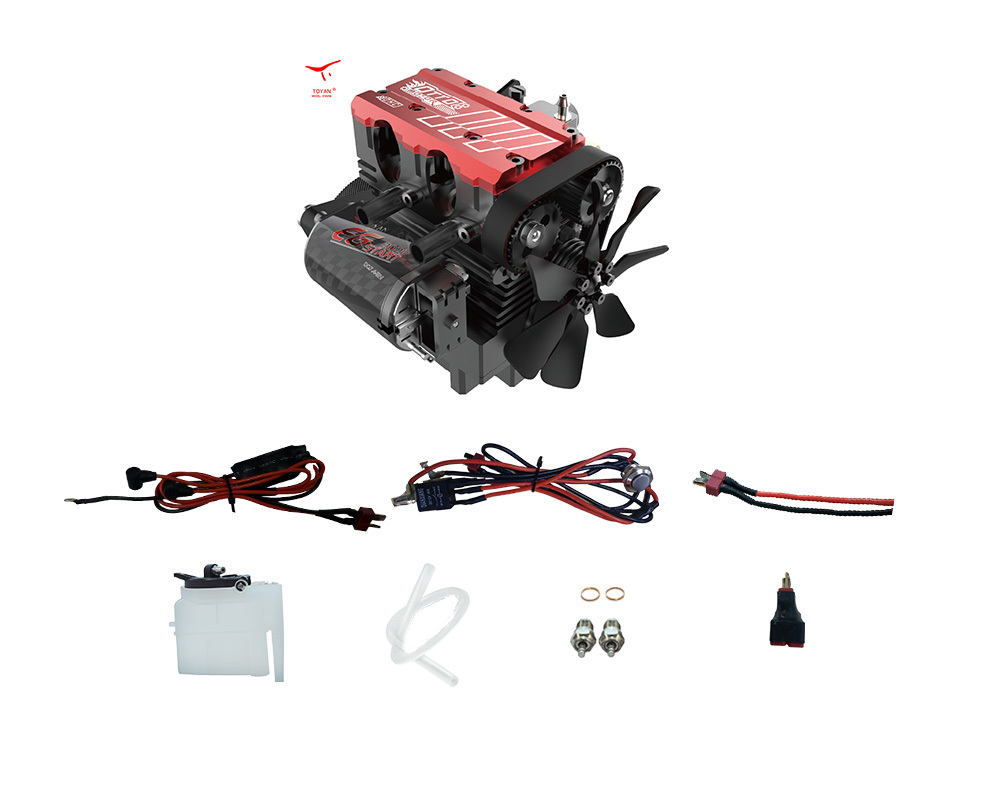 TOYAN Inline 2 Cylinders 4 Stroke Air Cooled Nitro Engine Model Kit - FS-L200AC-OTTO