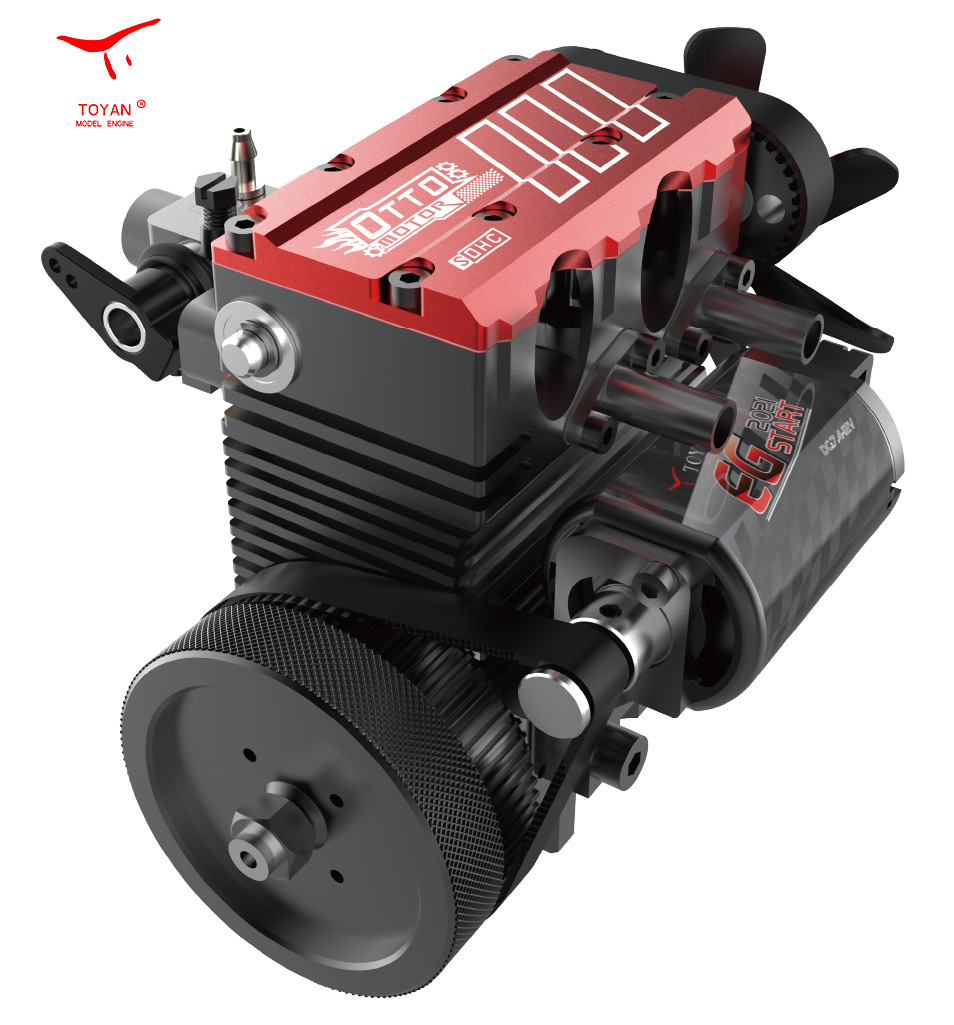 TOYAN Inline 2 Cylinders 4 Stroke Air Cooled Nitro Engine Model Kit - FS-L200AC-OTTO
