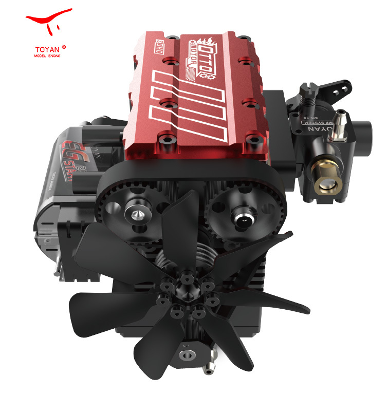 TOYAN Inline 2 Cylinders 4 Stroke Air Cooled Nitro Engine Model Kit - FS-L200AC-OTTO