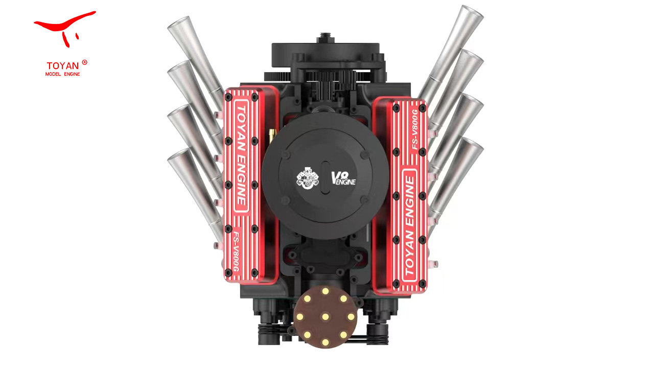 TOYAN Four-stroke V8 overhead valve water-cooled gasoline engine