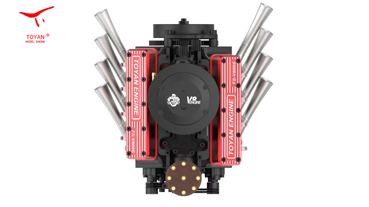 TOYAN Four-stroke V8 overhead valve water-cooled gasoline engine