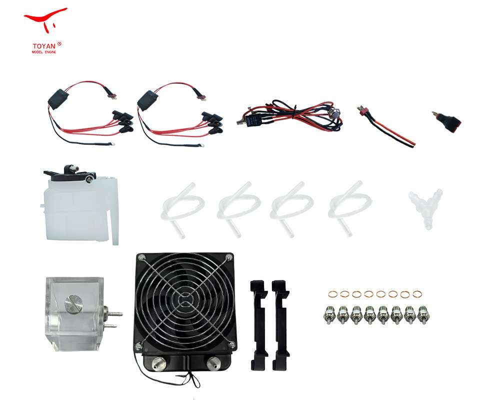 TOYAN V8 Engine FS-V800WC  Diy kit  28cc Nitro Engine - Build Your Own V8 Engine - V8 Engine Model Kit That Works