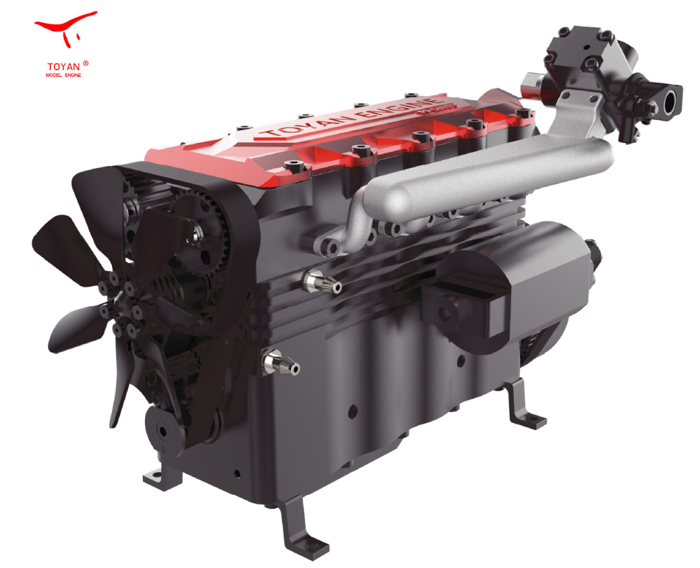 TOYAN FS-L400BGC  14cc Inline 4 Cylinder Four-stroke Water cooled gasoline engine Model for 1:8 1:10 RC Car Ship Airplane