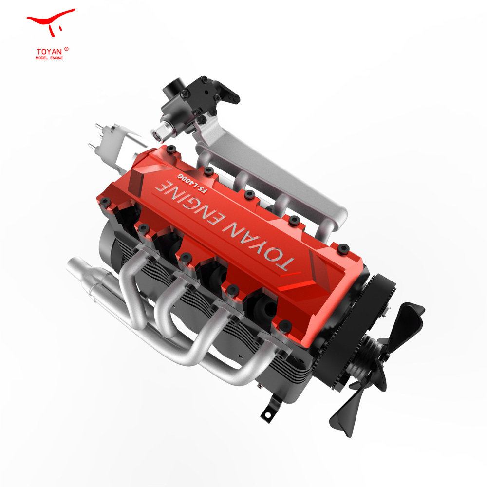 TOYAN FS-L400BGC  14cc Inline 4 Cylinder Four-stroke Water cooled gasoline engine Model for 1:8 1:10 RC Car Ship Airplane