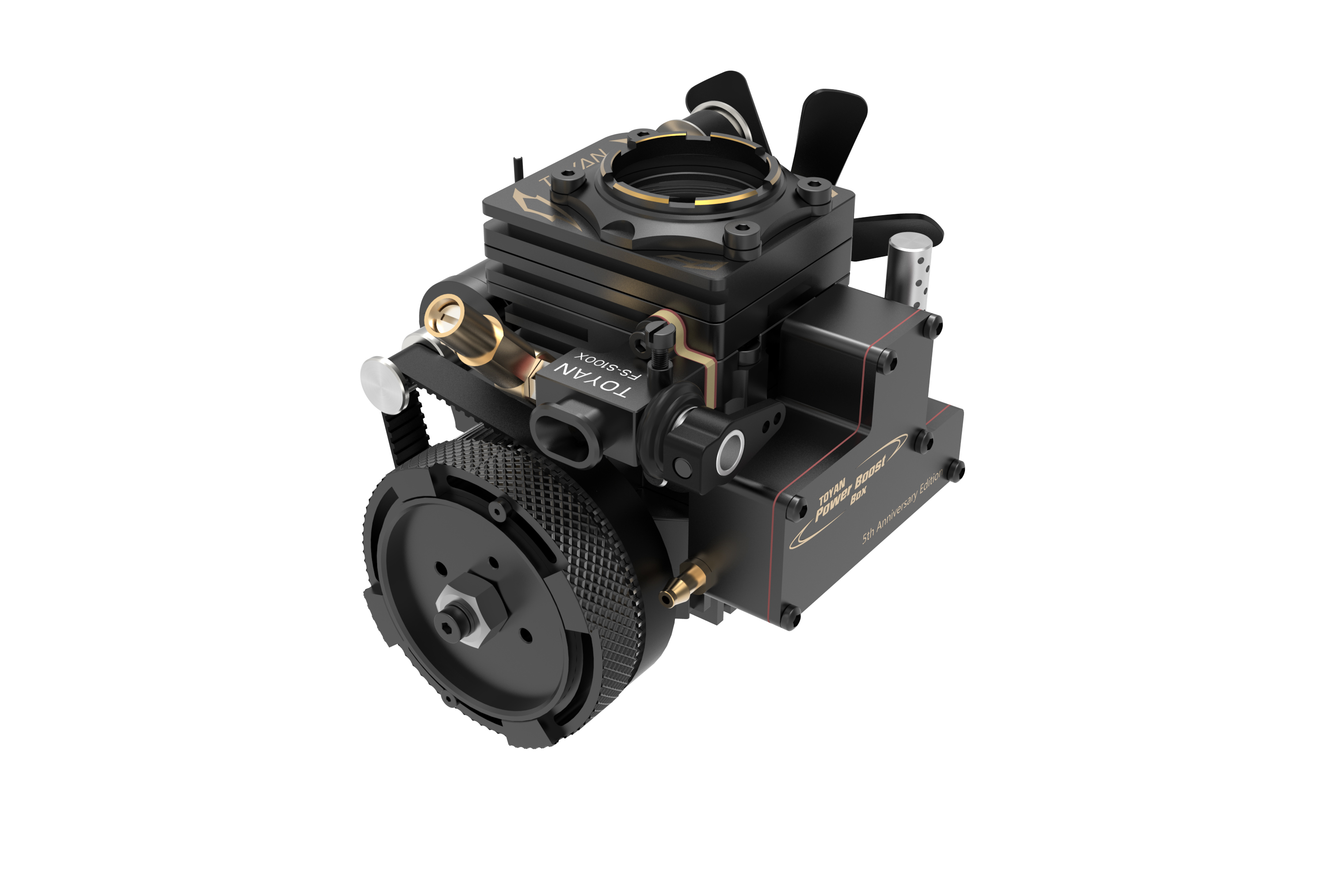 TOYAN Four-stroke single-cylinder transparent version methanol engine