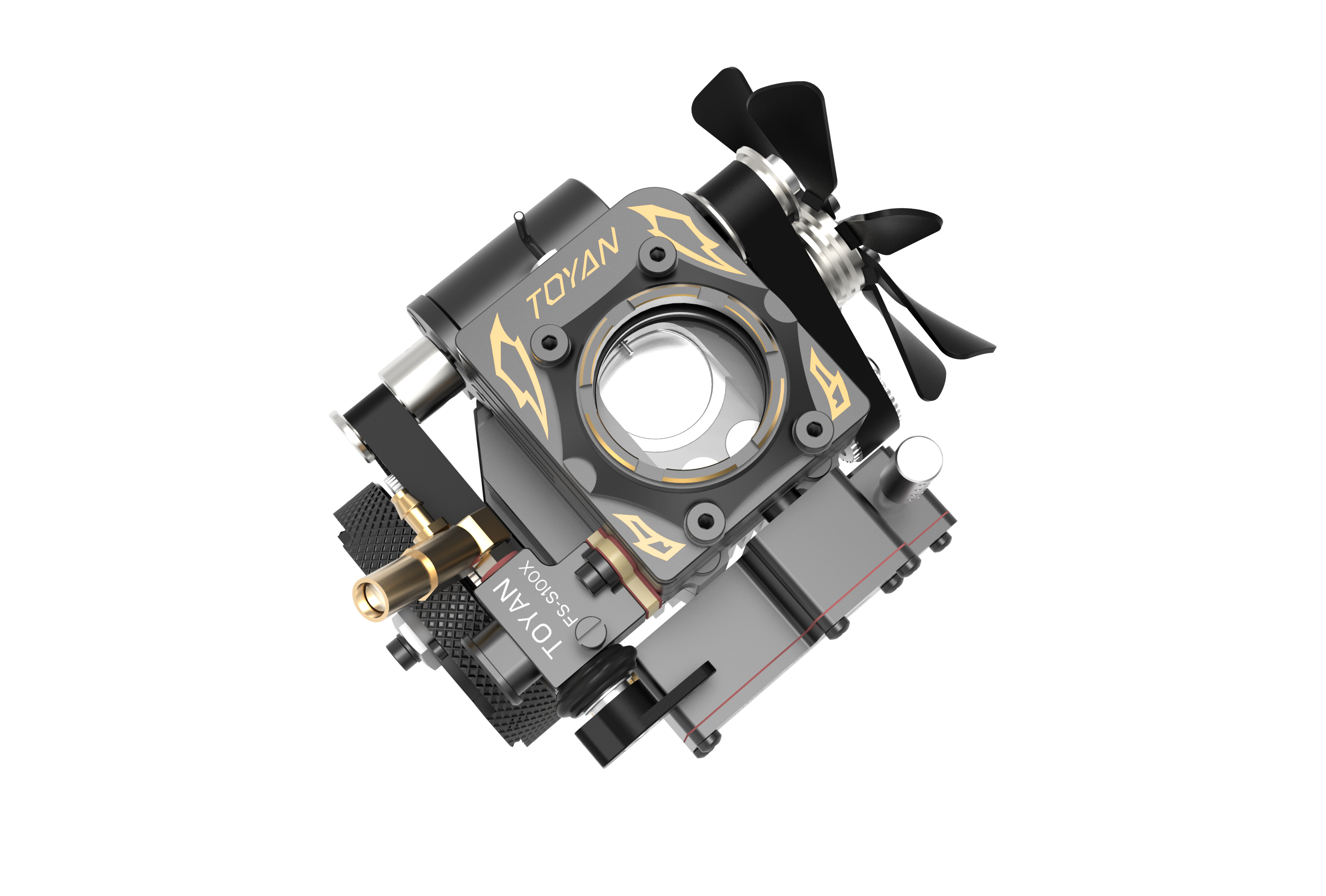 TOYAN Four-stroke single-cylinder transparent version methanol engine