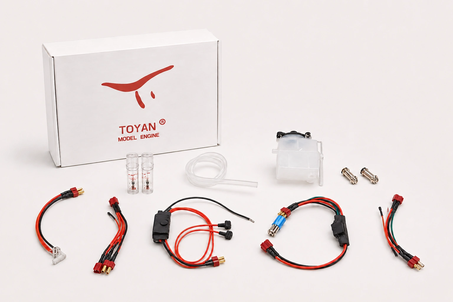 TOYAN Inline 2 Cylinders 4 Stroke Air Cooled Nitro Engine Model