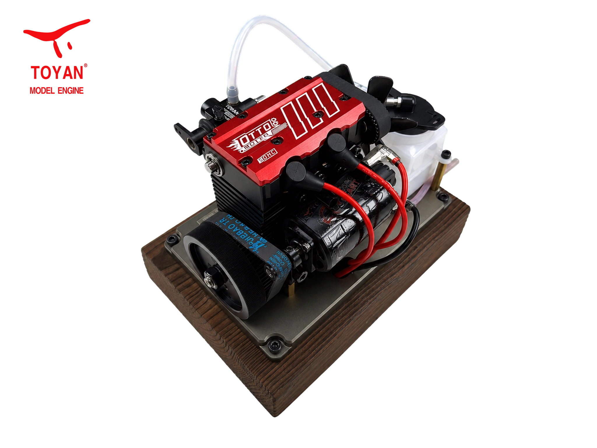 【新品】TOYAN 2気筒エンジンとハーネスセット TOYAN Inline 2 Cylinders 4 Stroke Air Cooled Nitro Engine Model