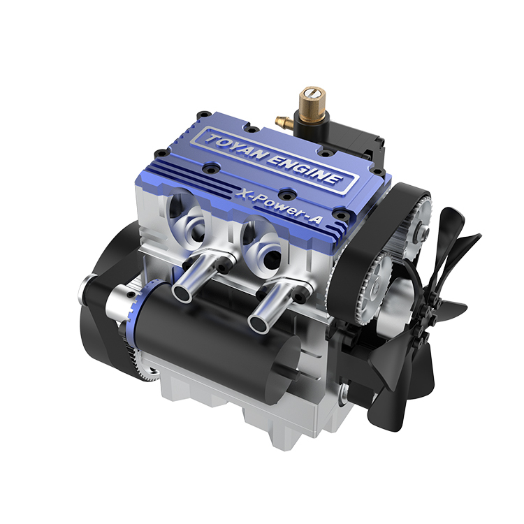 TOYAN FS-L200W 2 Cylinder 4-Stroke Water-Cooled DIY Assembly RC Car Engine Kit