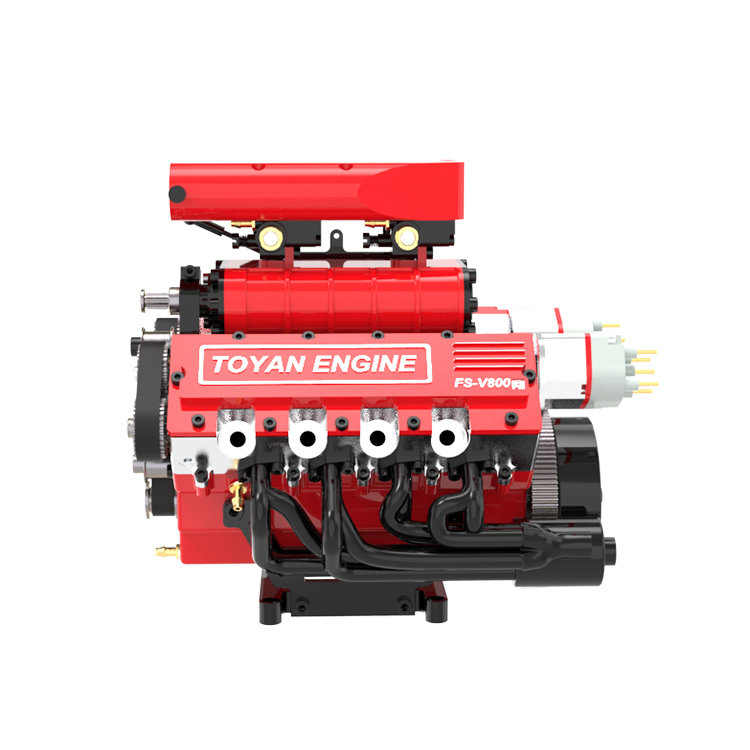 TOYAN FS-V800 28CC V-SHAPED 8 CYLINDER FOUR-STROKE WATER-COOLED MODEL ENGINE DIY KIT