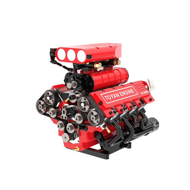 TOYAN FS-V800 28CC V-SHAPED 8 CYLINDER FOUR-STROKE WATER-COOLED MODEL ENGINE DIY KIT