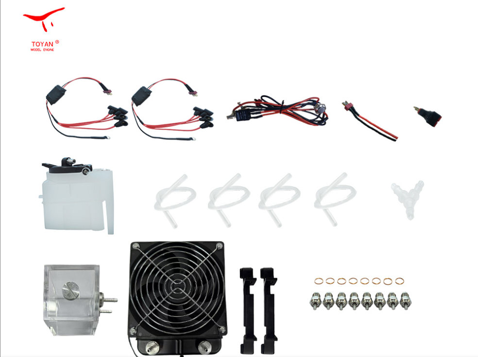 TOYAN V8 Engine FS-V800WC  Diy kit  28cc Nitro Engine - Build Your Own V8 Engine - V8 Engine Model Kit That Works