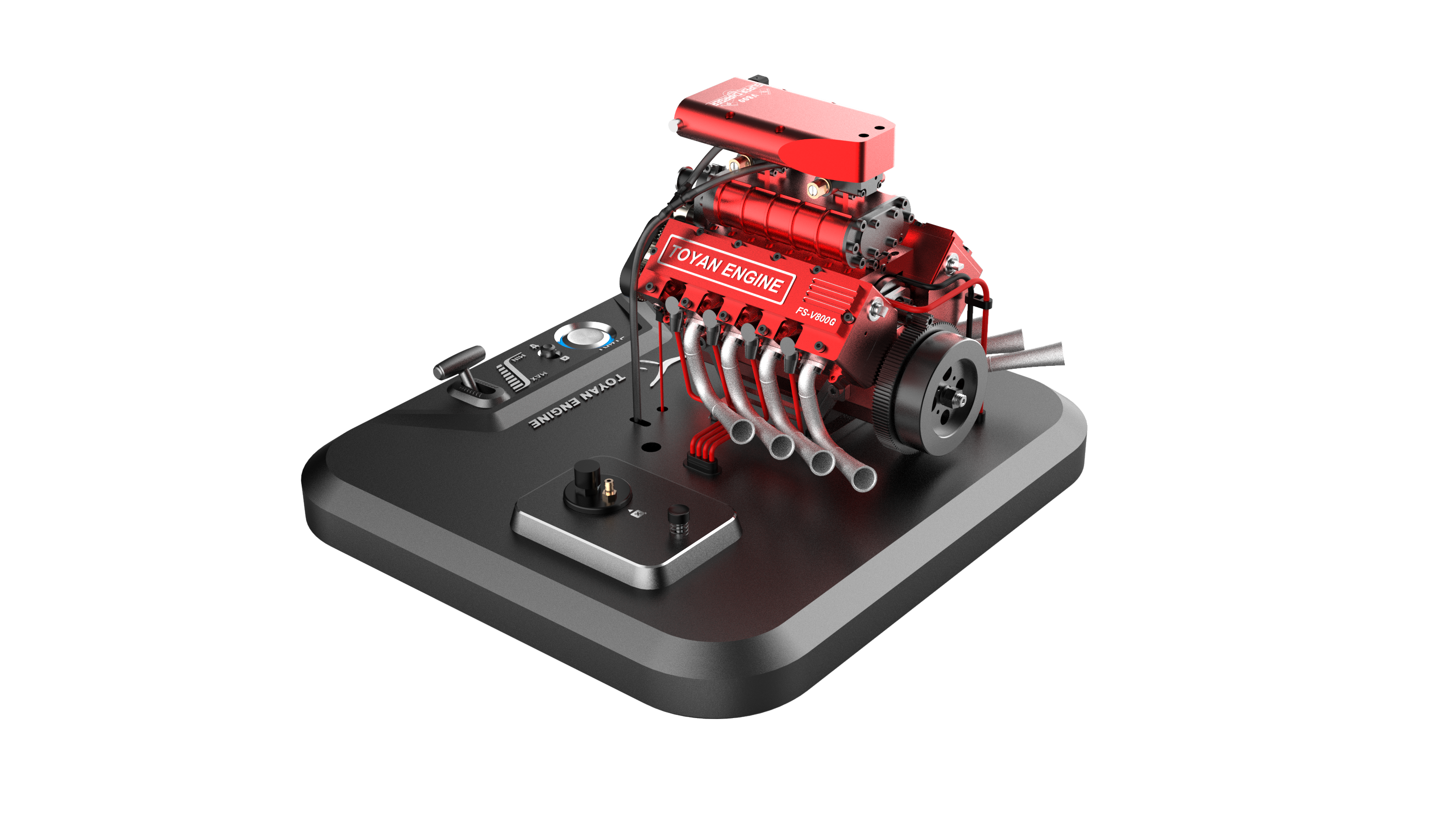 TOYAN four-stroke eight-cylinder methanol engine gift box version