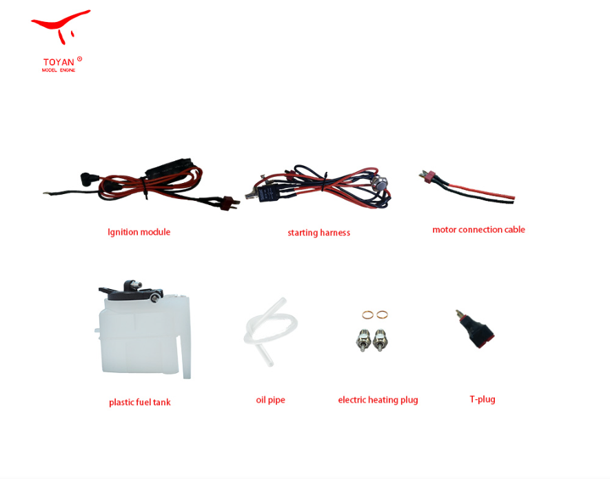 TOYAN twin-cylinder methanol engine start-up set