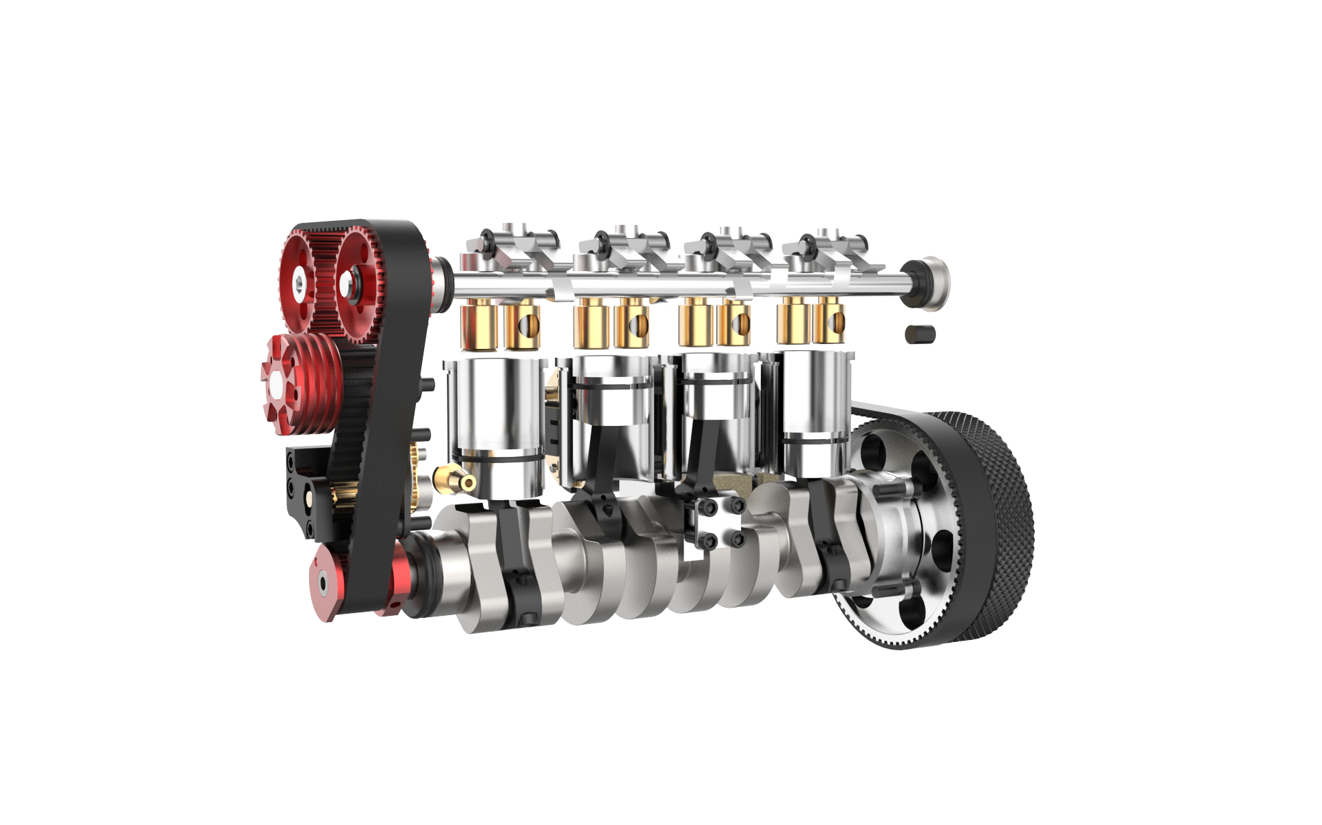 TOYAN FS-L400W  14cc Inline 4 Cylinder Four-stroke Water-cooled Nitro Engine Model for 1:8 1:10 RC Car Ship Airplane