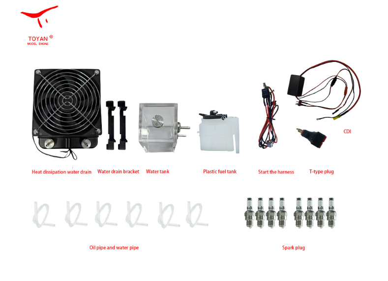 TOYAN Four-stroke V8 overhead valve water-cooled gasoline engine