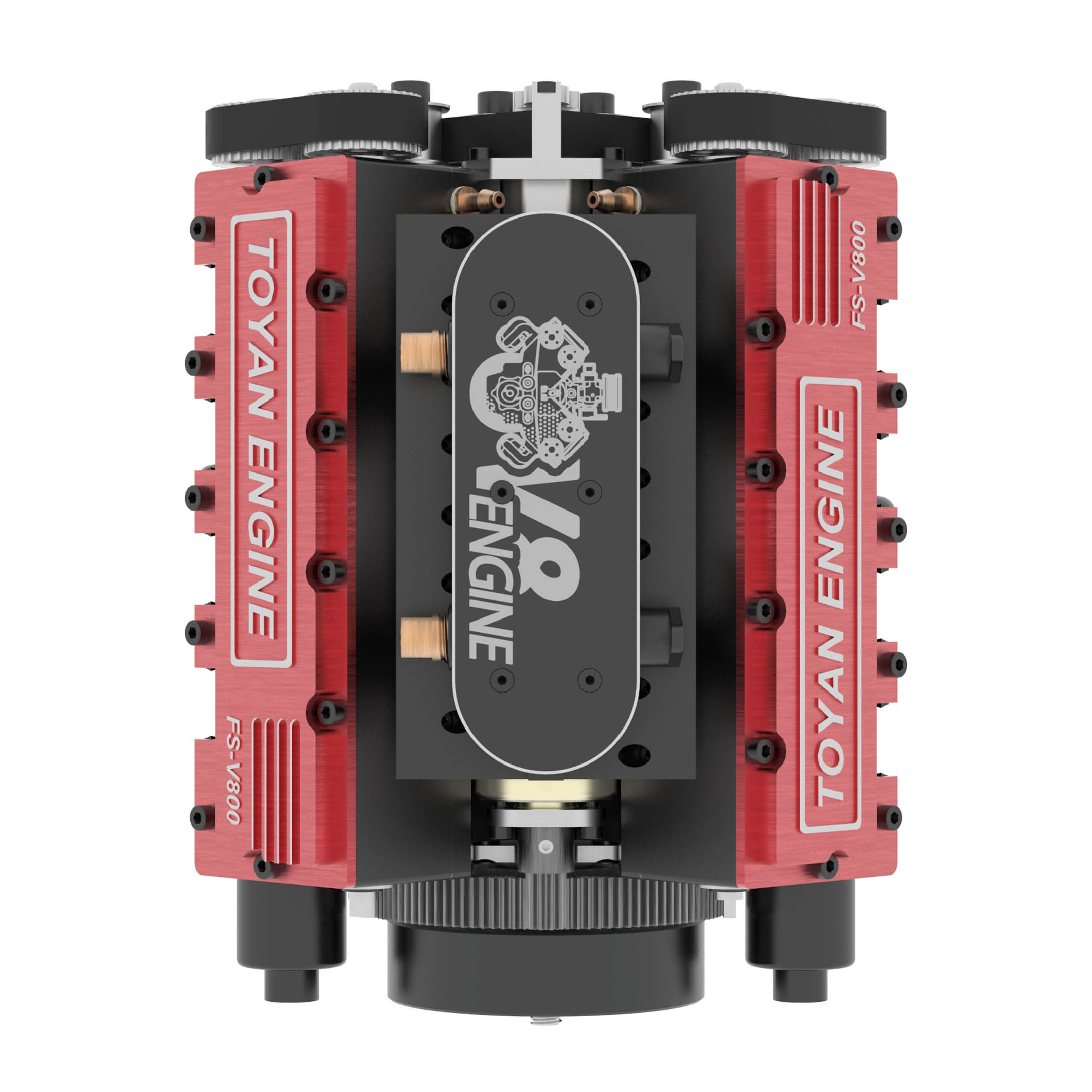 TOYAN V8 Engine FS-V800WC  Diy kit  28cc Nitro Engine - Build Your Own V8 Engine - V8 Engine Model Kit That Works