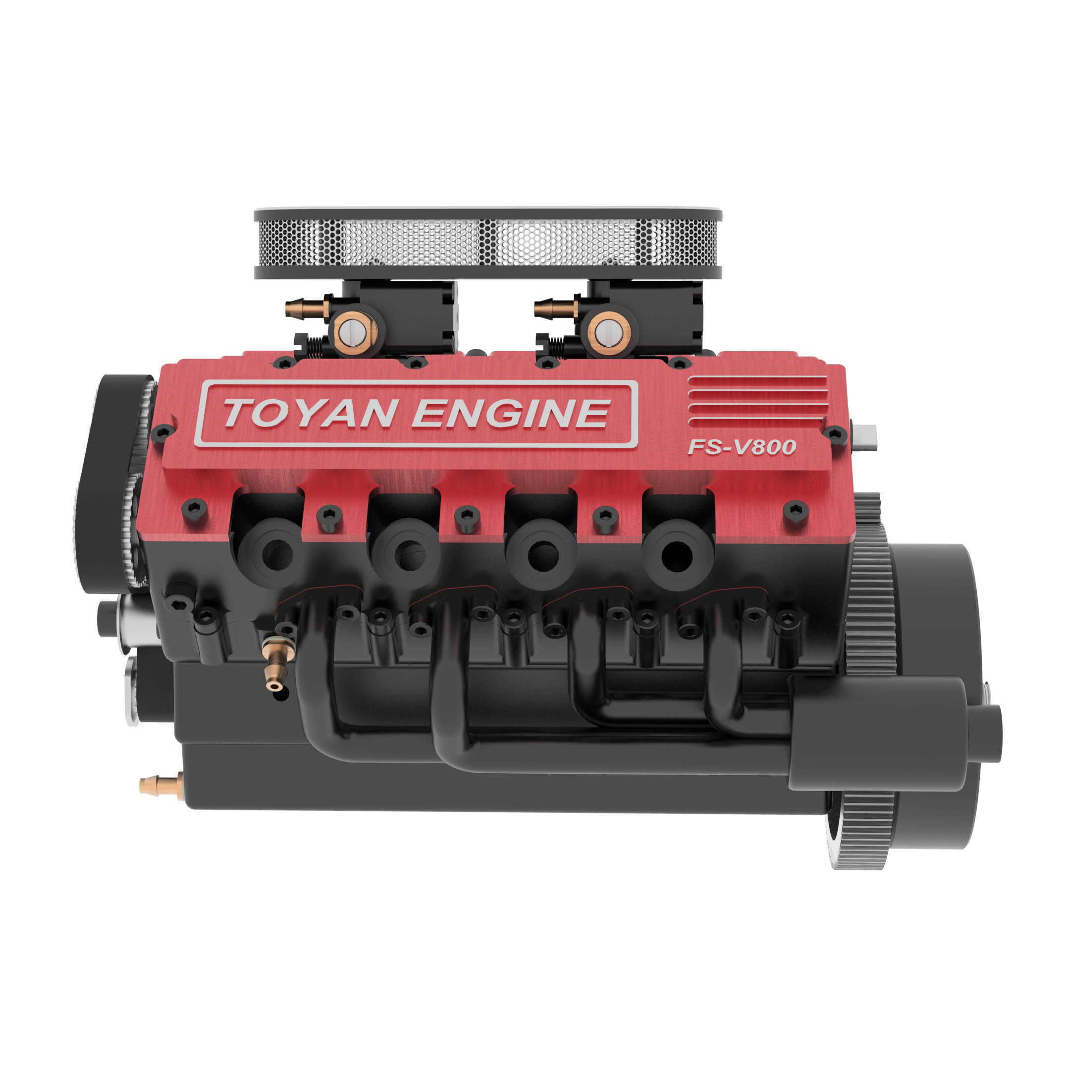 TOYAN V8 Engine FS-V800WC  Diy kit  28cc Nitro Engine - Build Your Own V8 Engine - V8 Engine Model Kit That Works