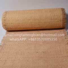 Natural Rattan Cane Webbing Roll Hexagon Weave Rattan Furniture Cabinet Woven Rattan Sheets for Crafts Chair Caning