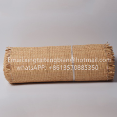 Natural Rattan Cane Webbing Roll Hexagon Weave Rattan Furniture Cabinet Woven Rattan Sheets for Crafts Chair Caning