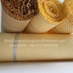 Wholesale Cabinet Chair Furniture Raw Material  Synthetic Semi Bleached Natural Rattan Cane Webbing Rolls natural